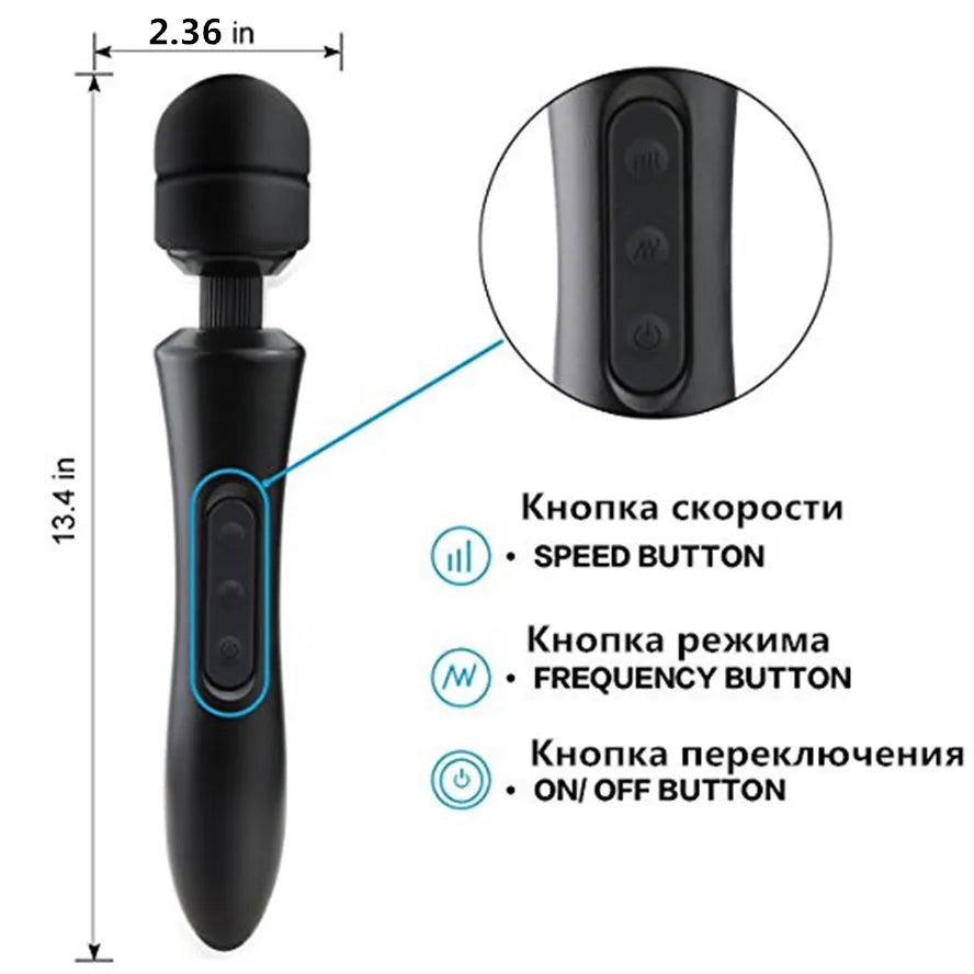 Kraftige massasjestaver og vibratorer