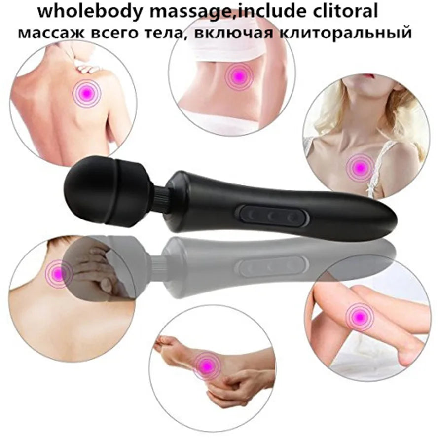 Kraftige massasjestaver og vibratorer