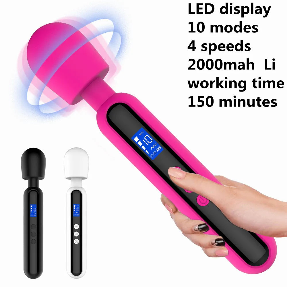 Kraftige massasjestaver og vibratorer