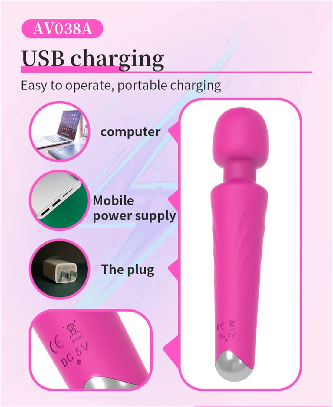 Kraftige massasjestaver og vibratorer