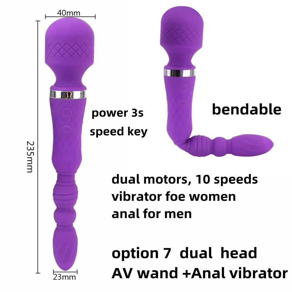 Kraftige massasjestaver og vibratorer