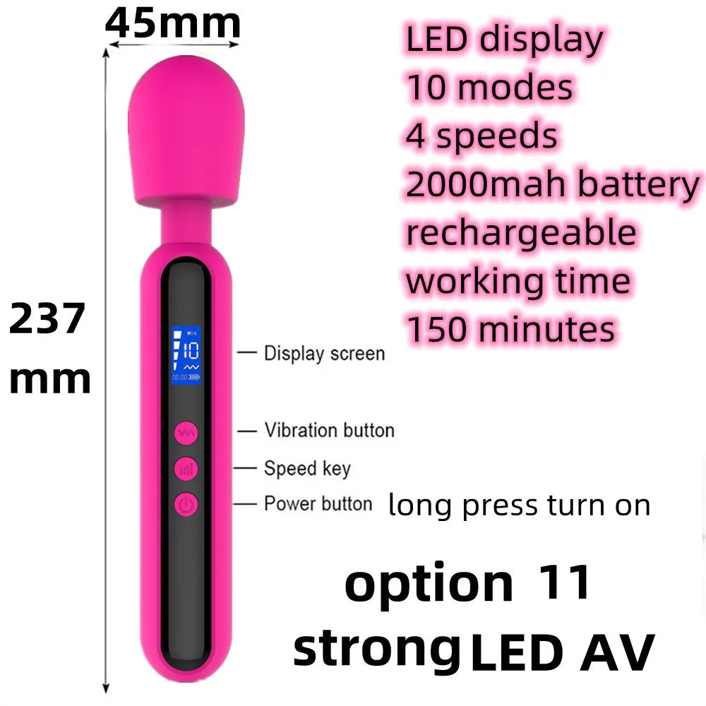 Kraftige massasjestaver og vibratorer