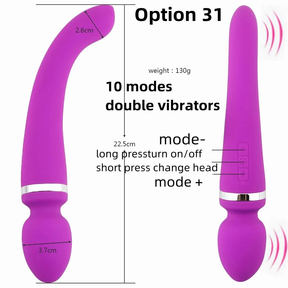 Kraftige massasjestaver og vibratorer