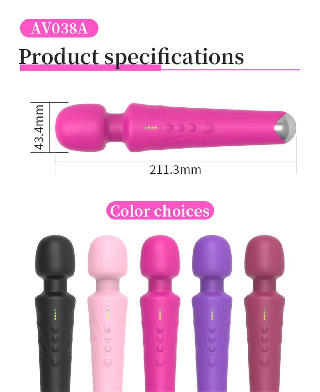 Kraftige massasjestaver og vibratorer