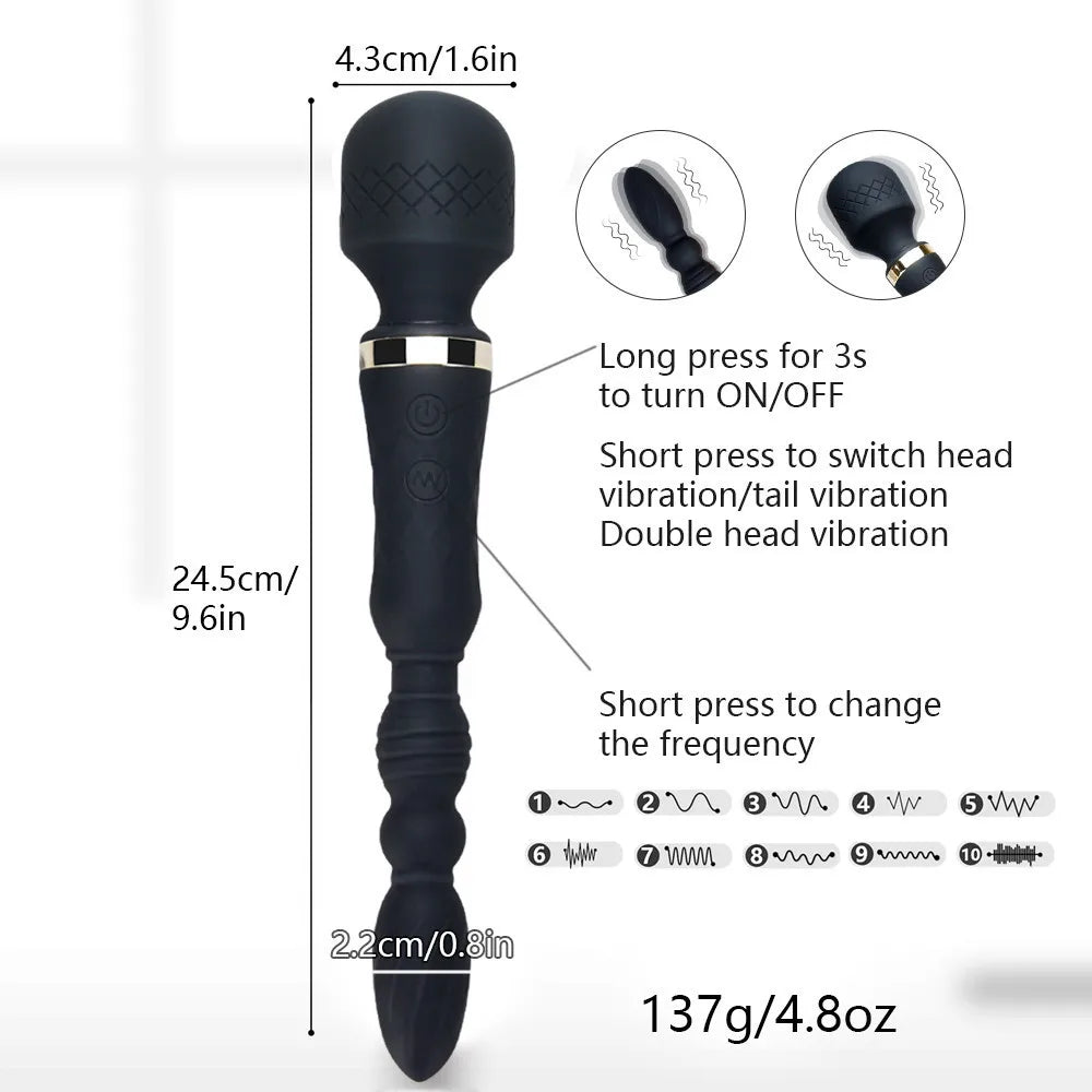 Kraftige massasjestaver og vibratorer