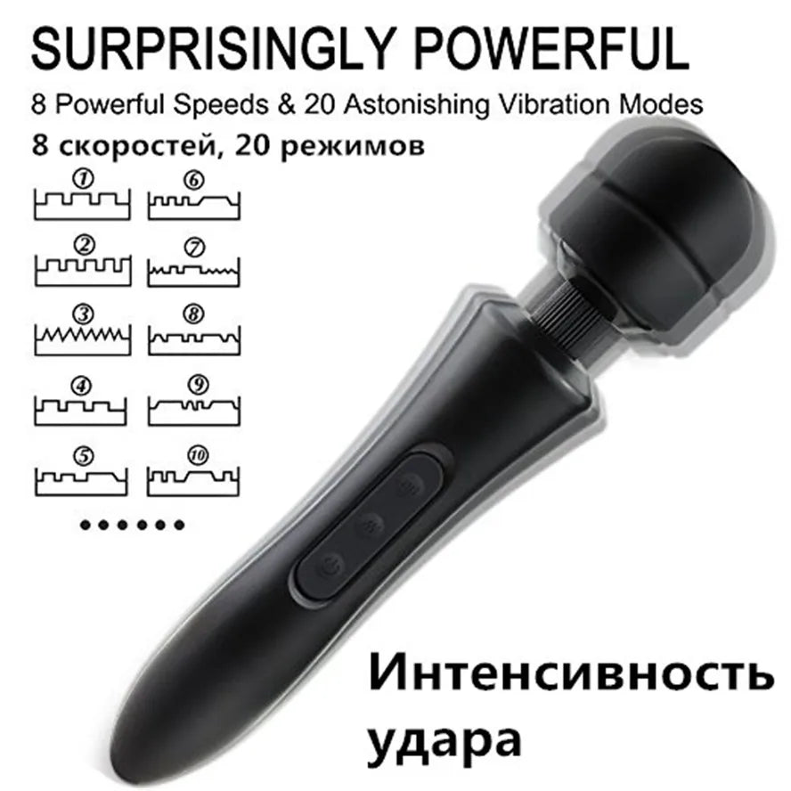 Kraftige massasjestaver og vibratorer