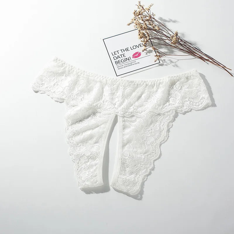 Sexy Lingerie damtetruser med åpning