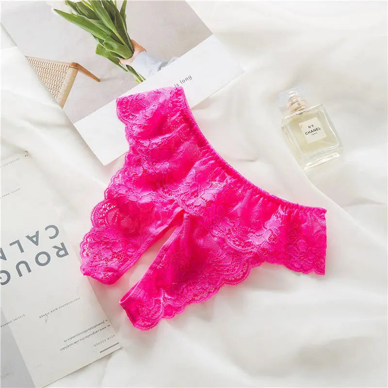 Sexy Lingerie damtetruser med åpning