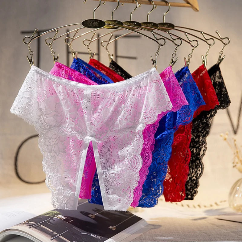 Sexy Lingerie damtetruser med åpning