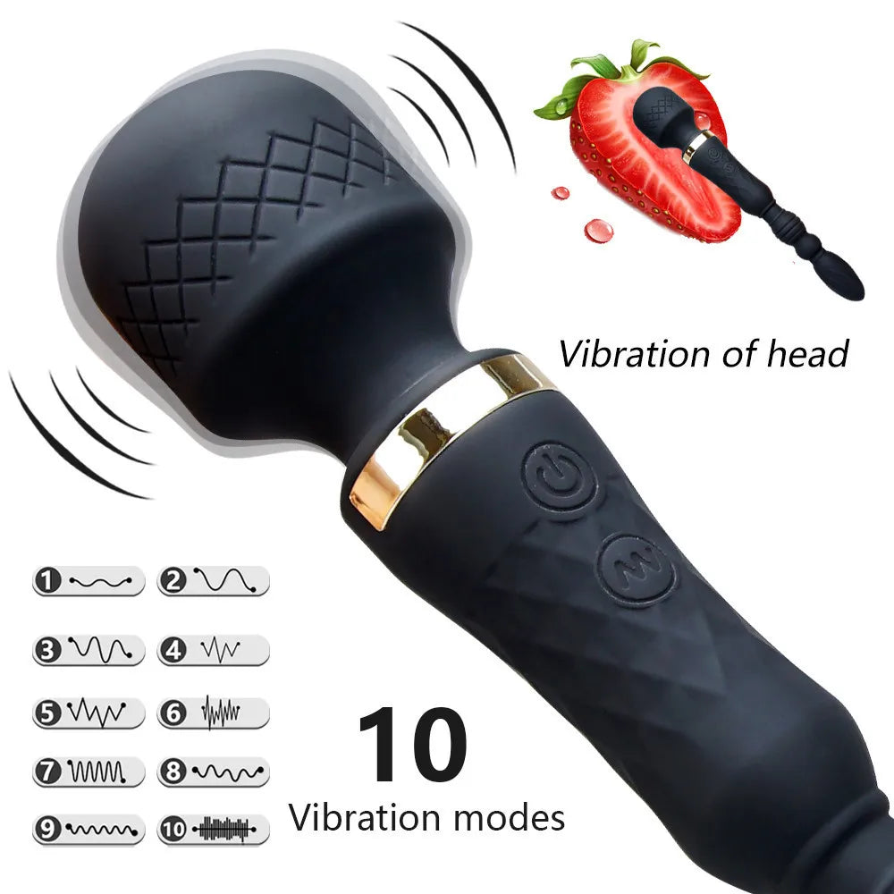 Kraftige massasjestaver og vibratorer