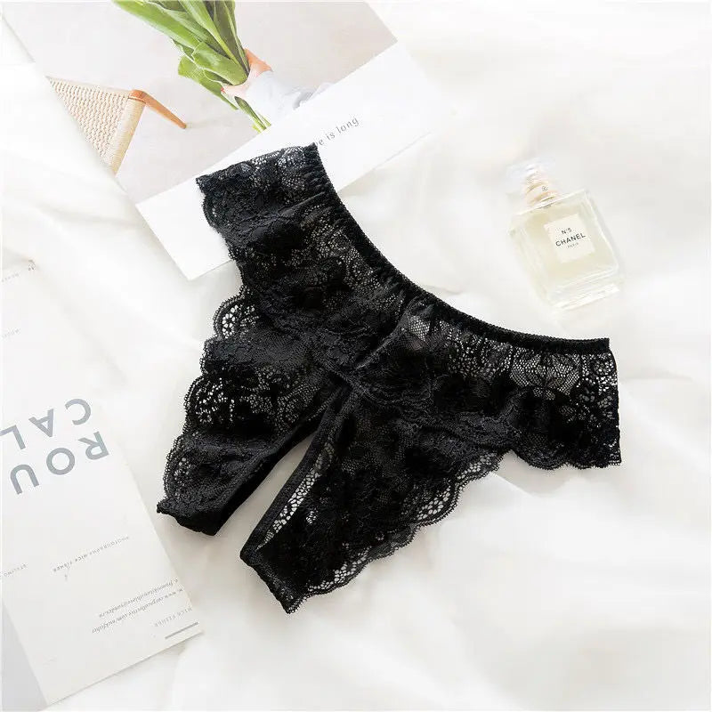 Sexy Lingerie damtetruser med åpning