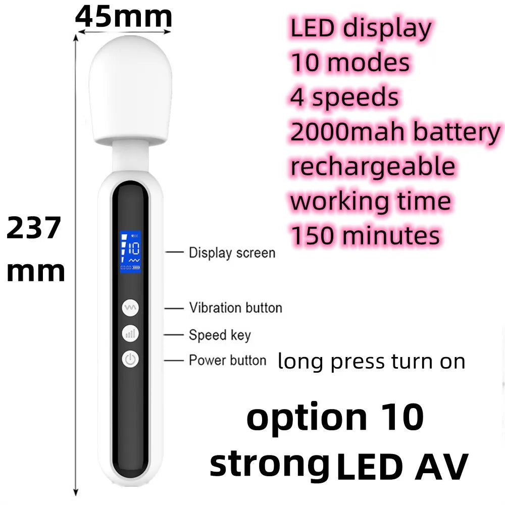 Kraftige massasjestaver og vibratorer