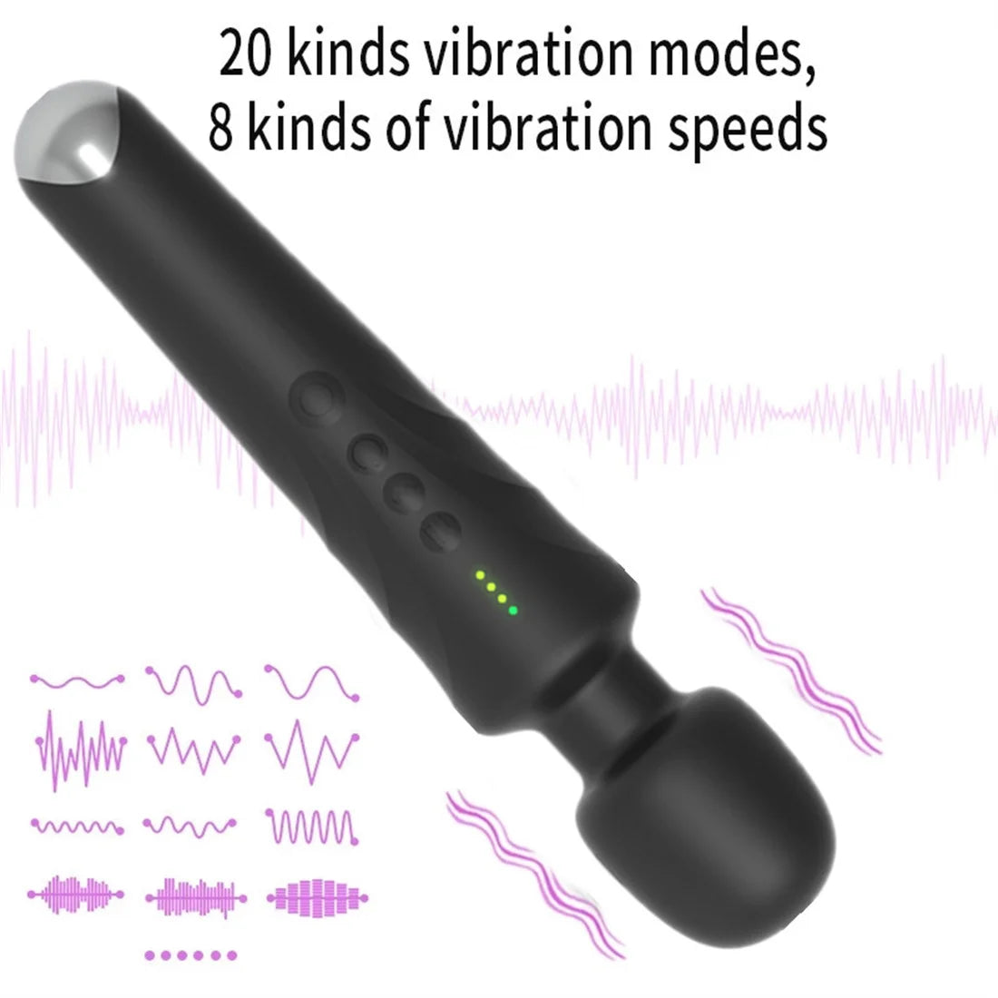 Kraftige massasjestaver og vibratorer